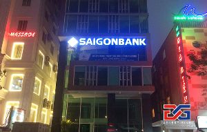 Thi công biển hiệu Ngân hàng SaigonBank