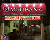 Thi công biển hiệu hệ thống Ngân hàng Agribank Hải Phòng