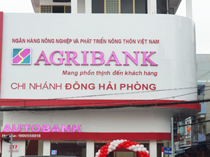 Thi công biển hiệu LED cho Ngân hàng AGRIBANK